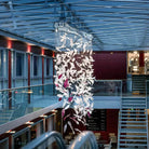 Flying Glass Feather Chandelier - L 100cm x W 60cm x H 150cm / L 39.4" x W 23.6" x H 59.1"Blushlighting