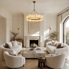 Foglia Flower Pedal Chandelier - D600×H600Blushlighting