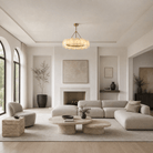 Foglia Flower Pedal Chandelier - D600×H600Blushlighting