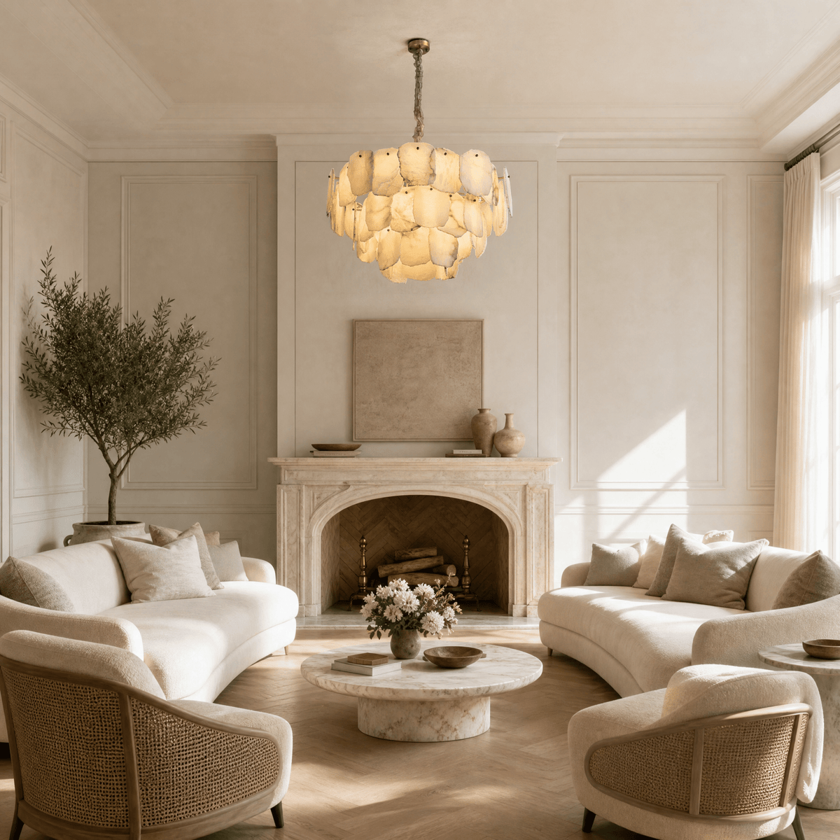 Foglia Leaf Tier Chandelier - D600×H350Blushlighting