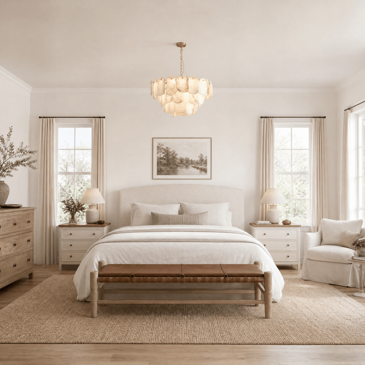 Foglia Leaf Tier Chandelier - D600×H350Blushlighting