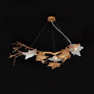 Folio Branch Brass Chandelier - Dia 43.3″(110cm) x W 20.5″(52cm) x H 11.8″(30cm)Blushlighting