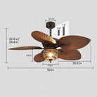 FolioWind Ceiling Fans with Lights - Blushlighting