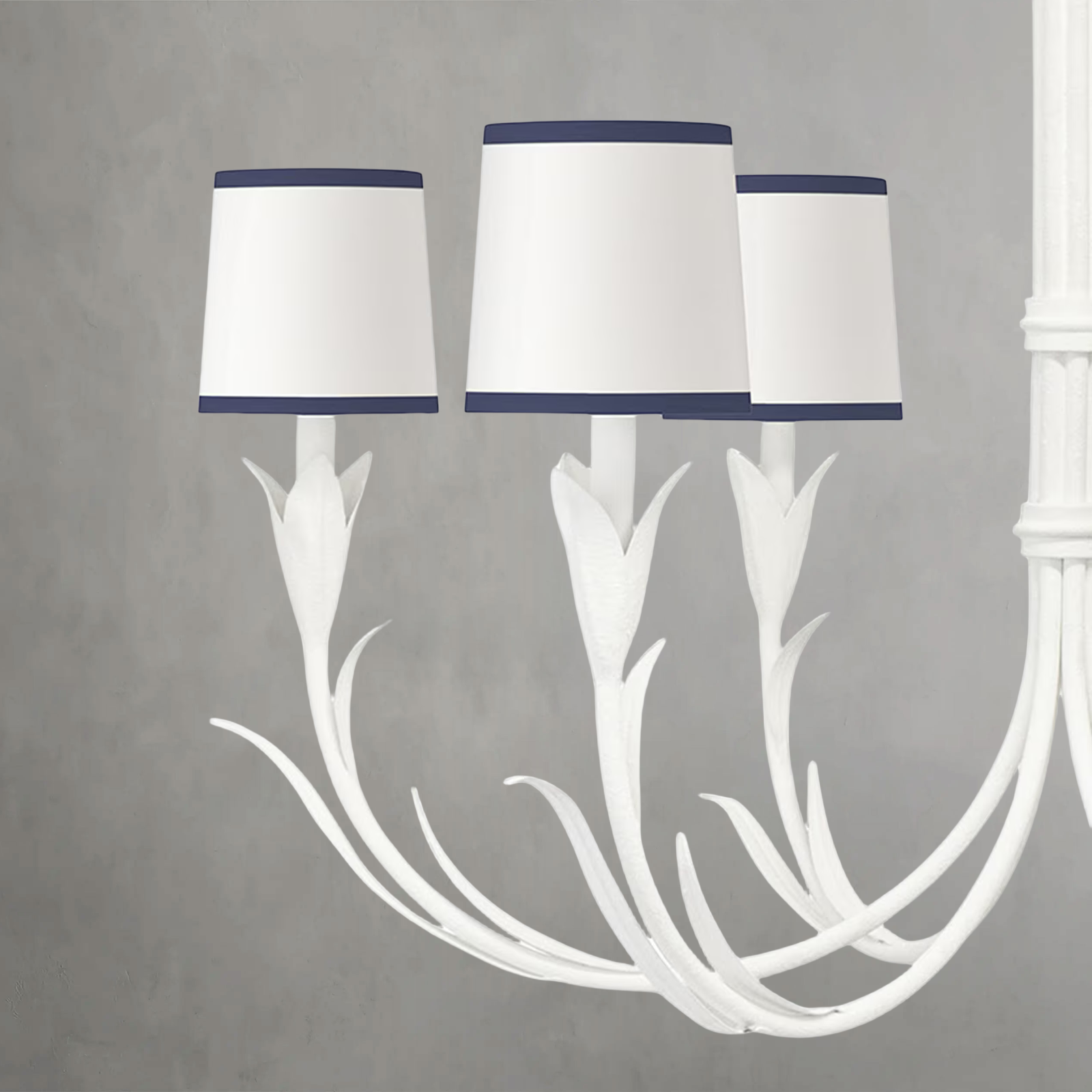 Fontara Dark Blue Reed Chandelier-