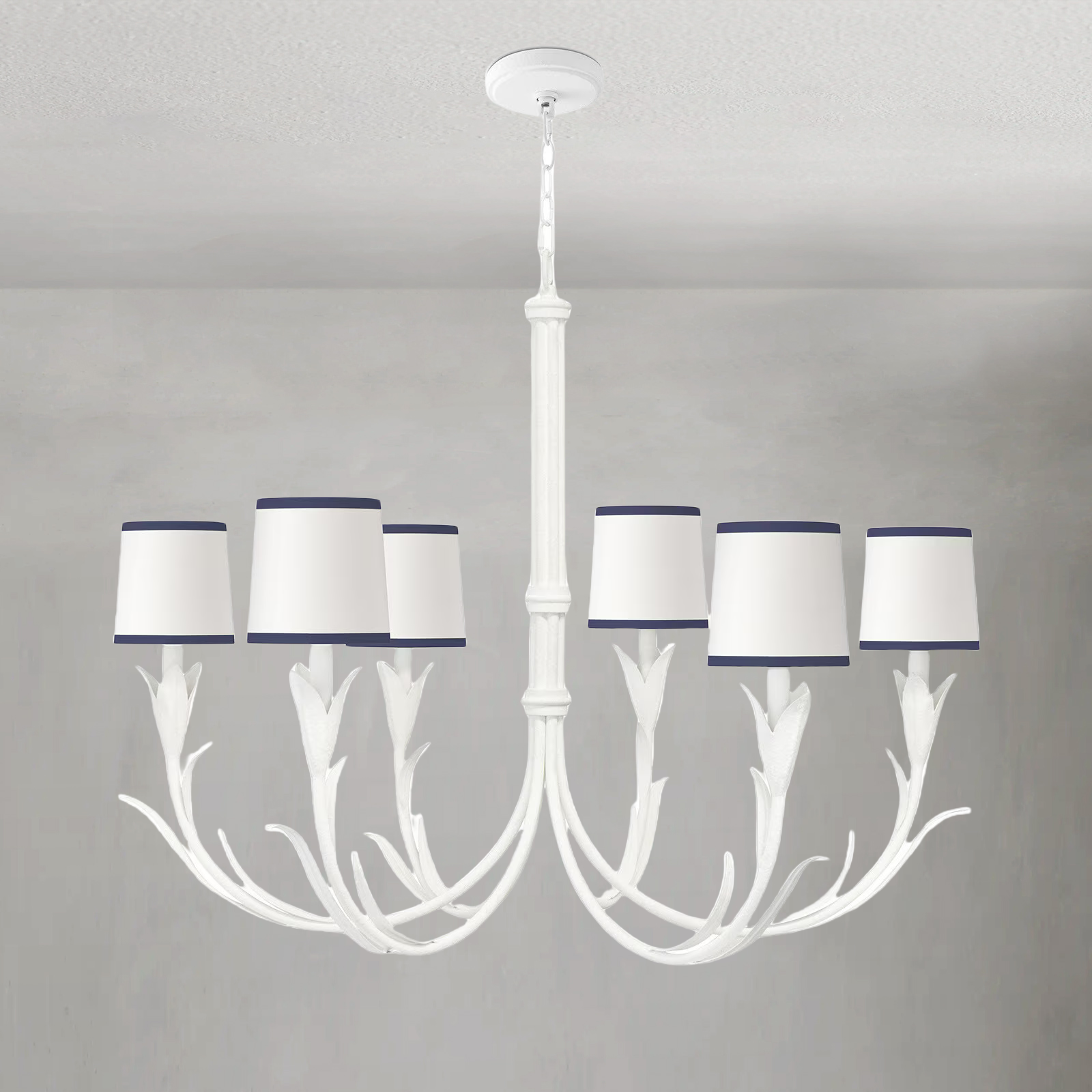 Fontara Dark Blue Reed Chandelier-
