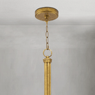 Fontara Dark Blue Reed Chandelier(Antique Gold Leaf) - Blushlighting