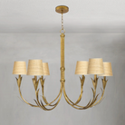 Fontara Rattan Reed Chandelier(Antique Gold Leaf)-