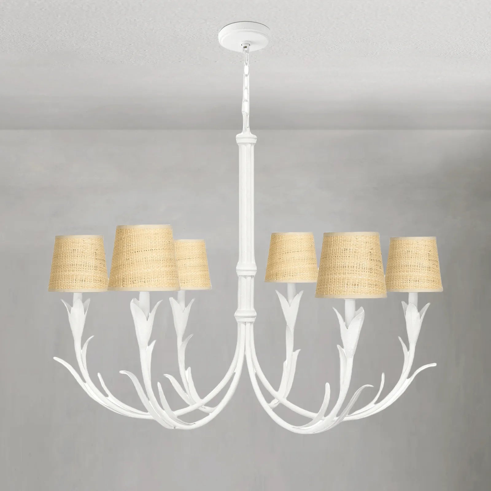 Fontara Reed Chandelier Small - Blushlighting