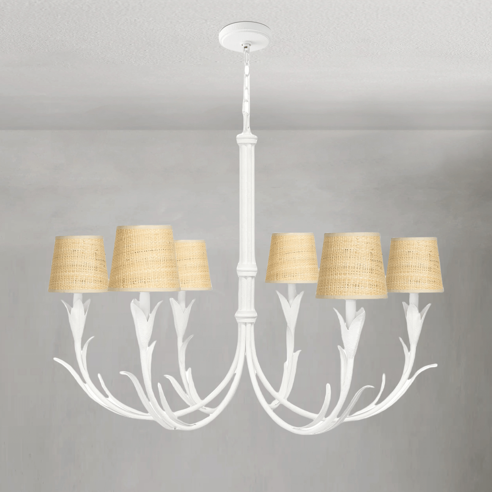 Fontara Reed Chandelier Small - Blushlighting