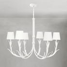Fontara White Reed Chandelier - Blushlighting