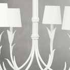 Fontara White Reed Chandelier - Blushlighting