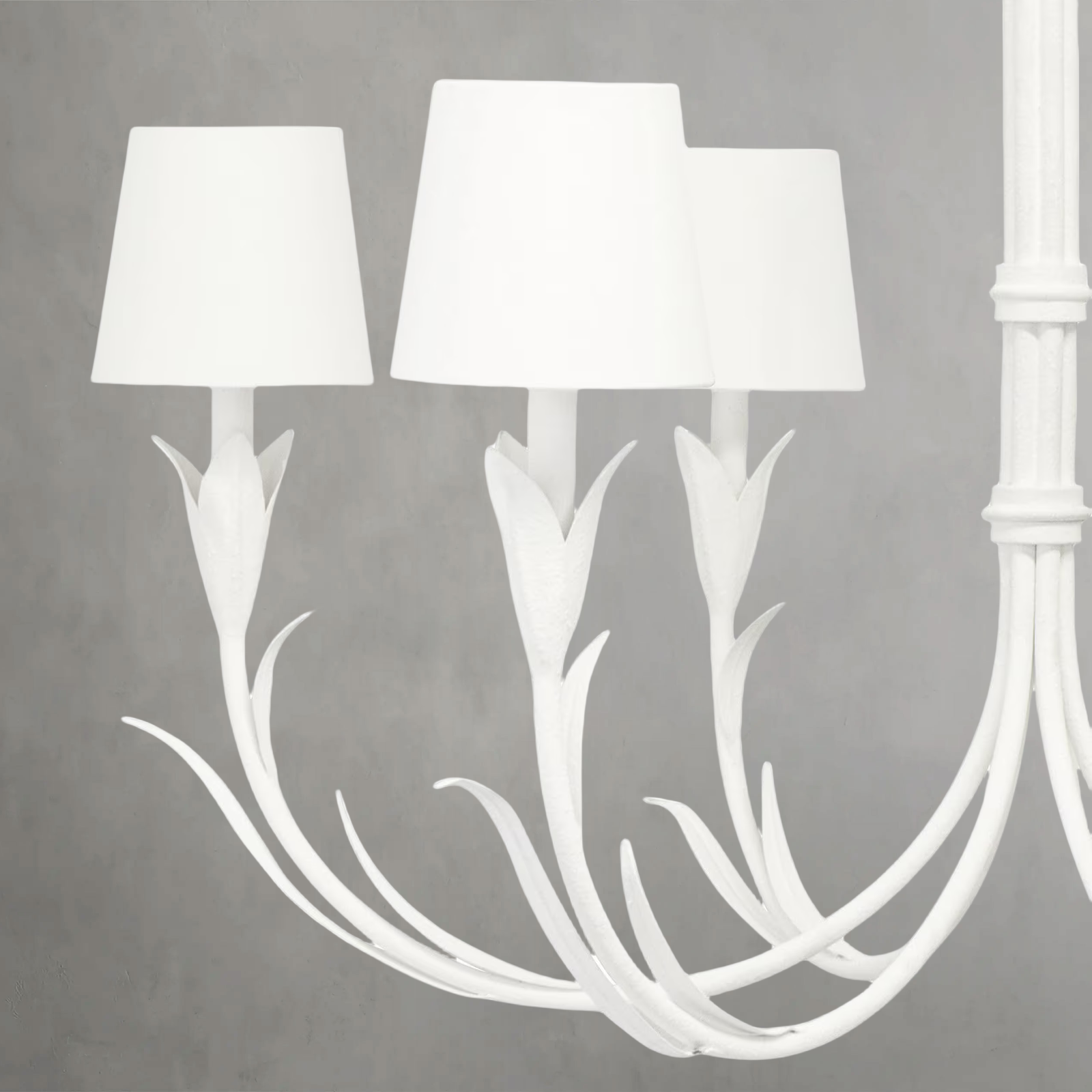 Fontara White Reed Chandelier-