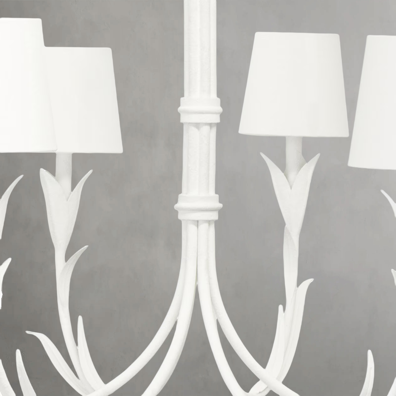 Fontara White Reed Chandelier-