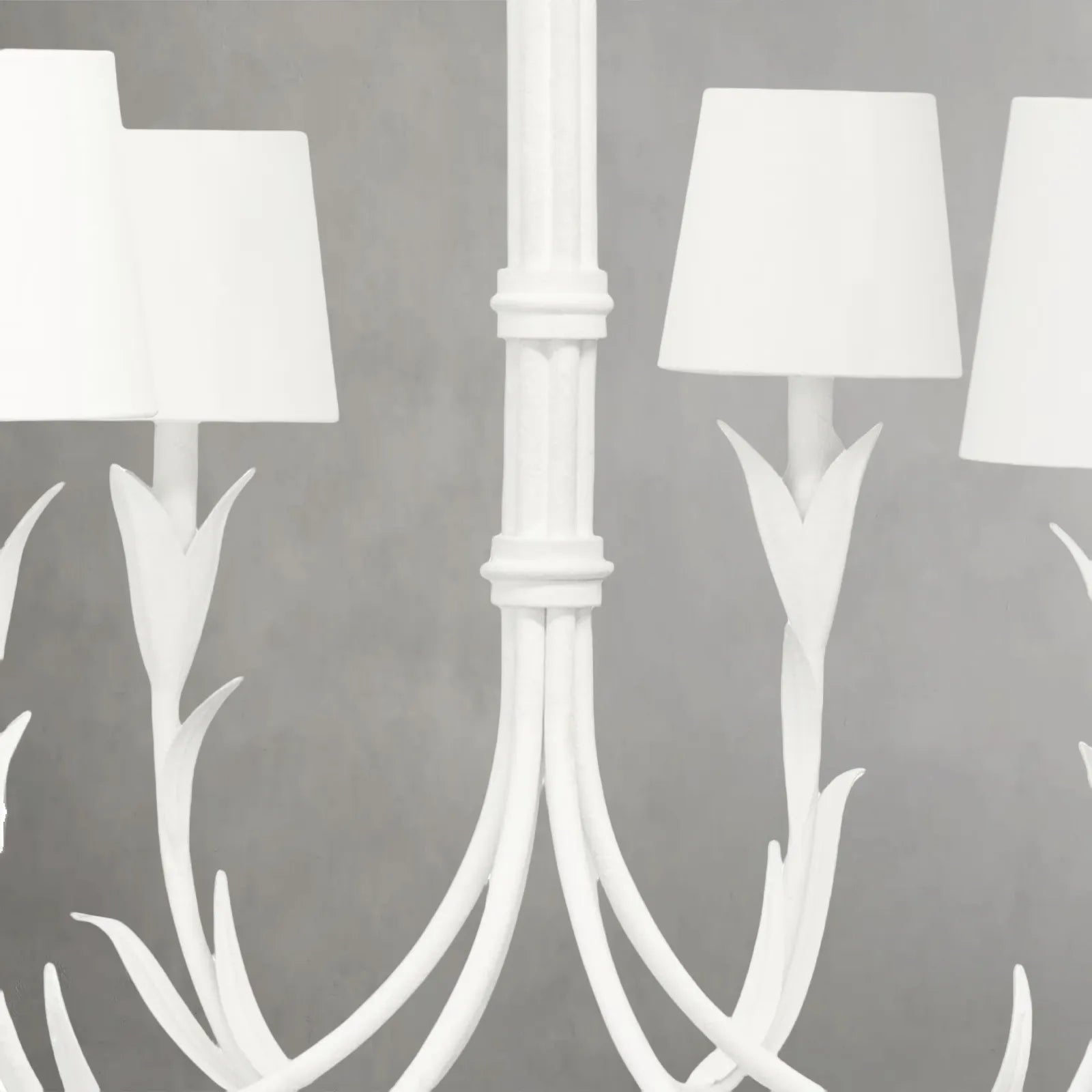 Fontara White Reed Chandelier - Blushlighting