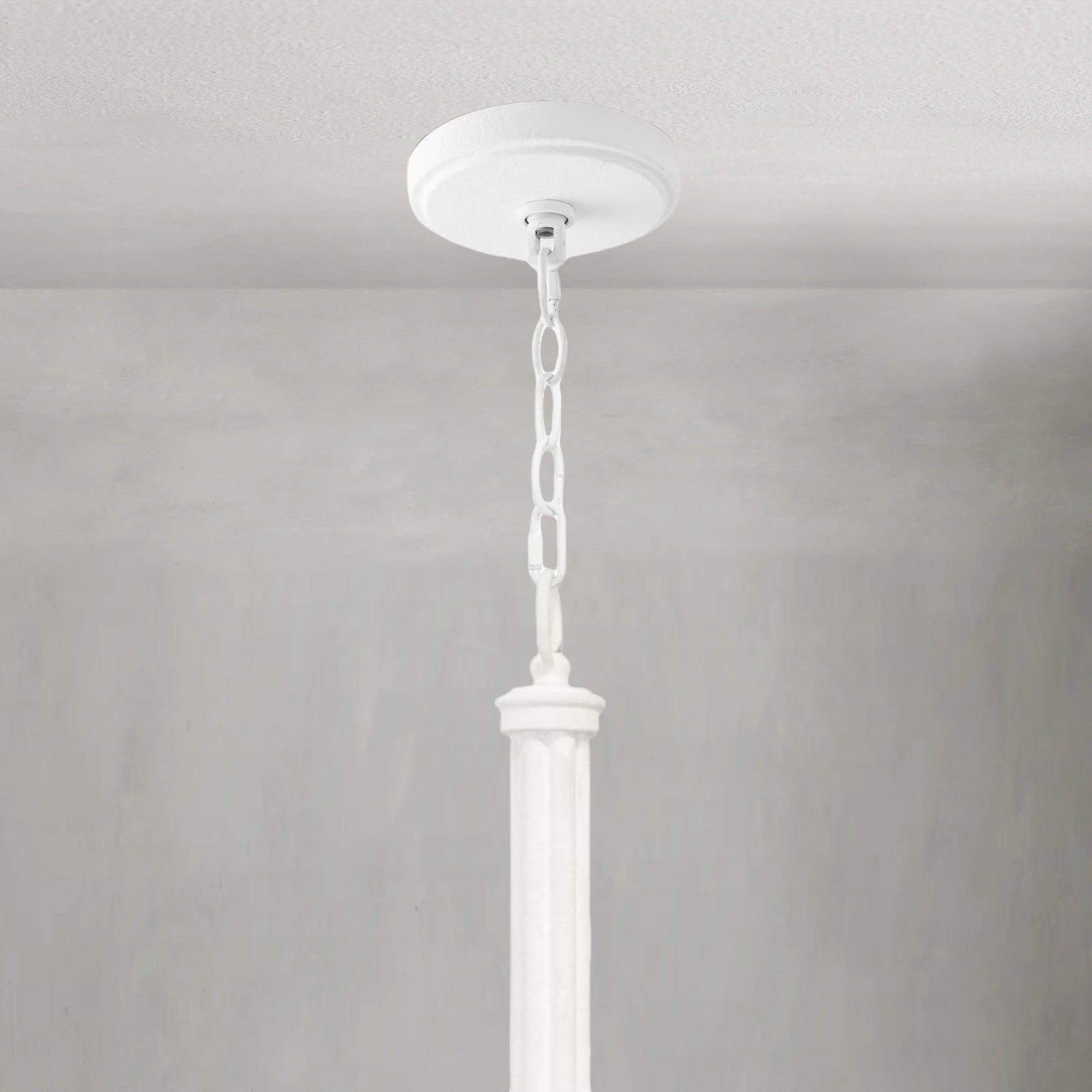 Fontara White Reed Chandelier-