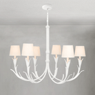 Fontara White Reed Chandelier - Blushlighting