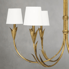 Fontara White Reed Chandelier(Antique Gold Leaf ) - Blushlighting