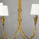 Fontara White Reed Chandelier(Antique Gold Leaf ) - Blushlighting