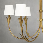 Fontara White Reed Chandelier(Antique Gold Leaf )-