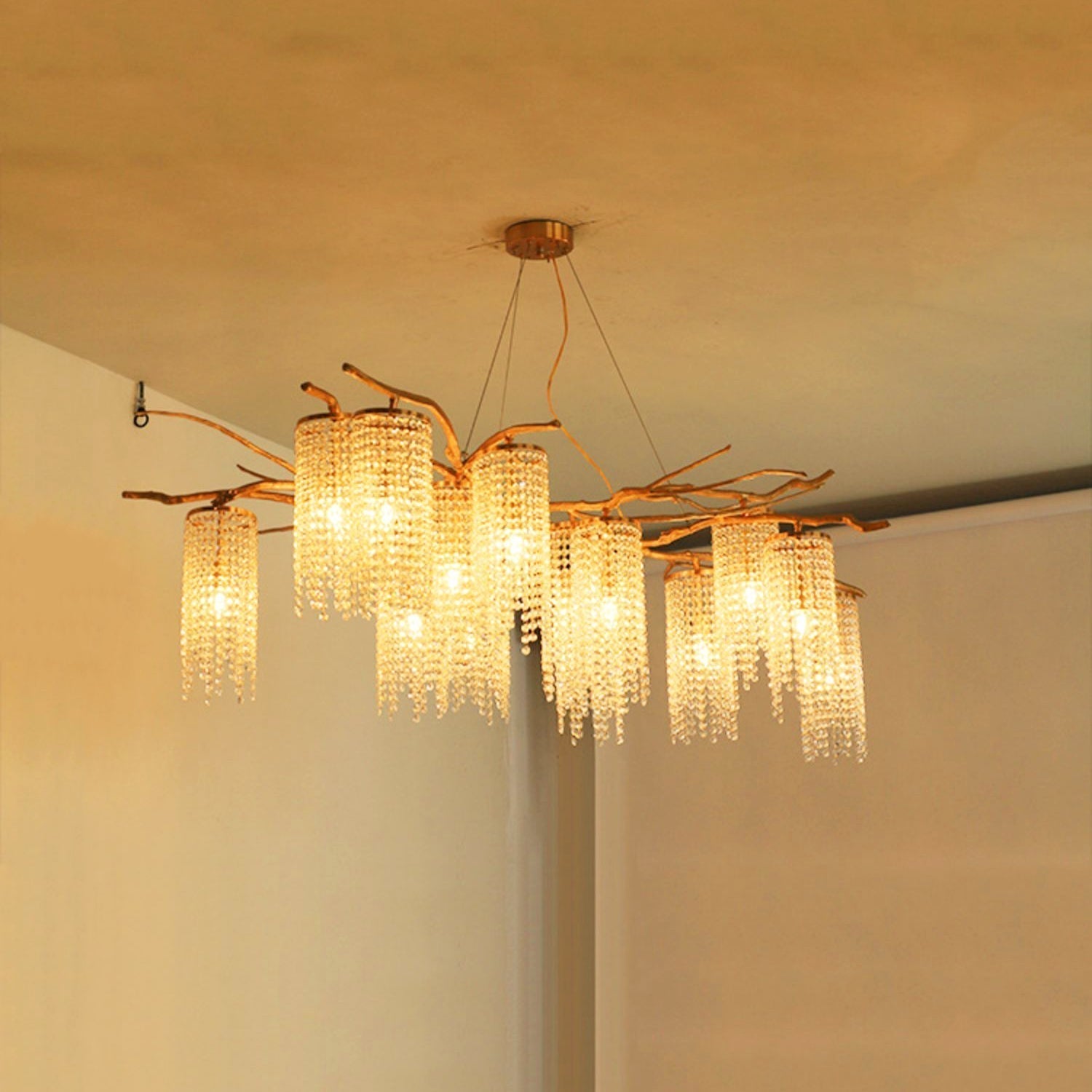 Forest Dawn Brass Branch Chandelier - L 63″ x W 31.5″ x H 17.7″Dark CopperBlushlighting