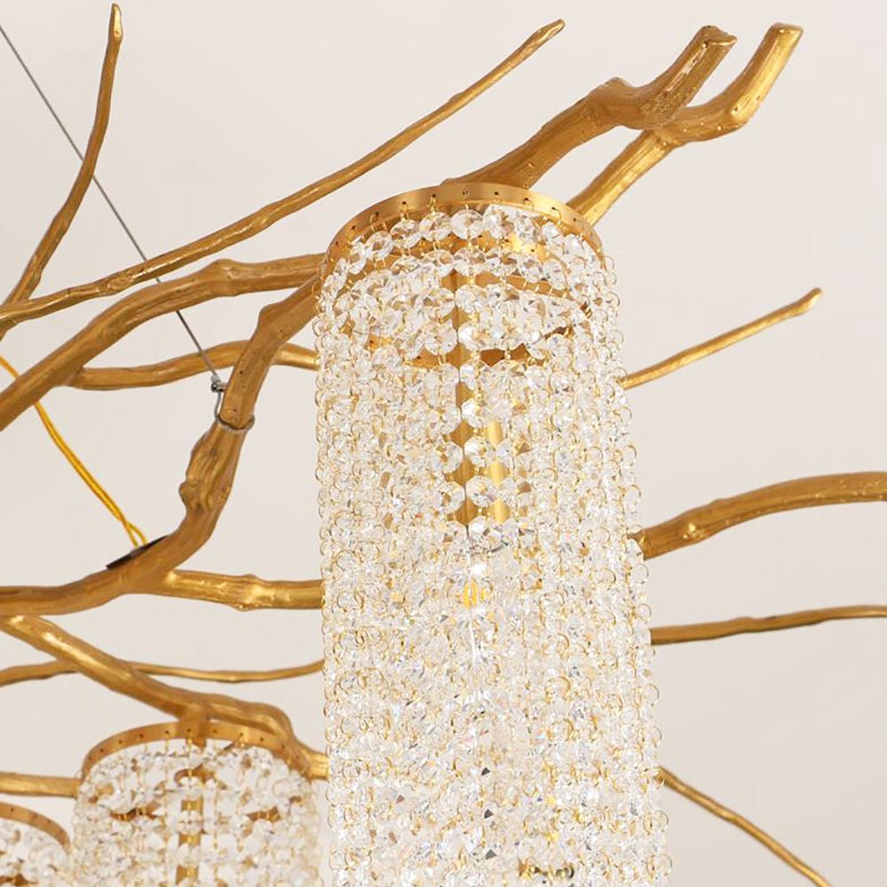 Forest Dawn Brass Branch Chandelier - L 63″ x W 31.5″ x H 17.7″Dark CopperBlushlighting