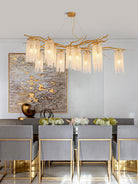 Forest Dawn Brass Branch Chandelier - L 63″ x W 31.5″ x H 17.7″Dark CopperBlushlighting