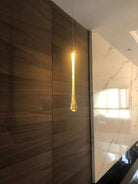 Foyer Glass Drops Pendant Chandelier Spiral Staircase High Ceiling Light Fixture In Gold Finish - 12 Lights/ D15.8"*H118.1"L15.75"Blushlighting