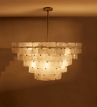 Francis Chandelier - L 27.6″ x W 27.6″ x H 19.3″Gold & WhiteBlushlighting