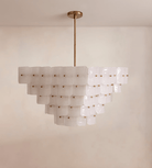 Francis Chandelier - L 27.6″ x W 27.6″ x H 19.3″Gold & WhiteBlushlighting