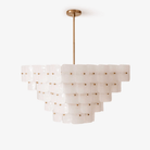 Francis Chandelier - L 27.6″ x W 27.6″ x H 19.3″Gold & WhiteBlushlighting