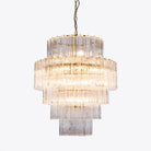 Freccia Treviso Murano Chandelier - ClearBlushlighting