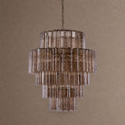 Freccia Treviso Tiered Chandelier - Smoked QuartzBlushlighting
