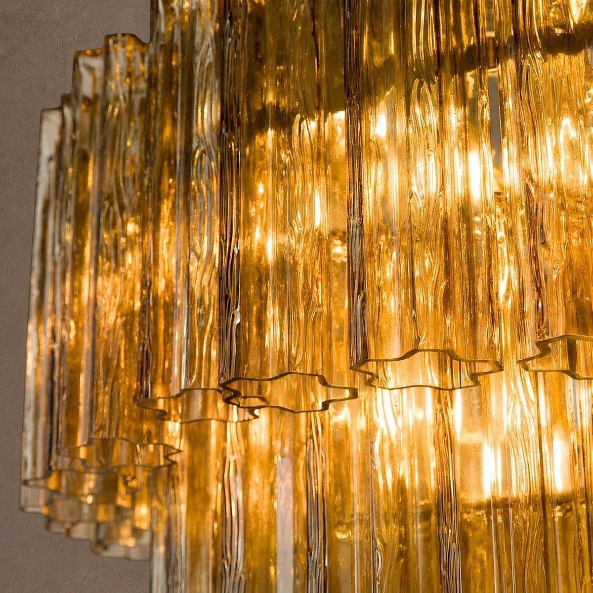 Freccia Treviso Tiered Chandelier - Smoked QuartzBlushlighting