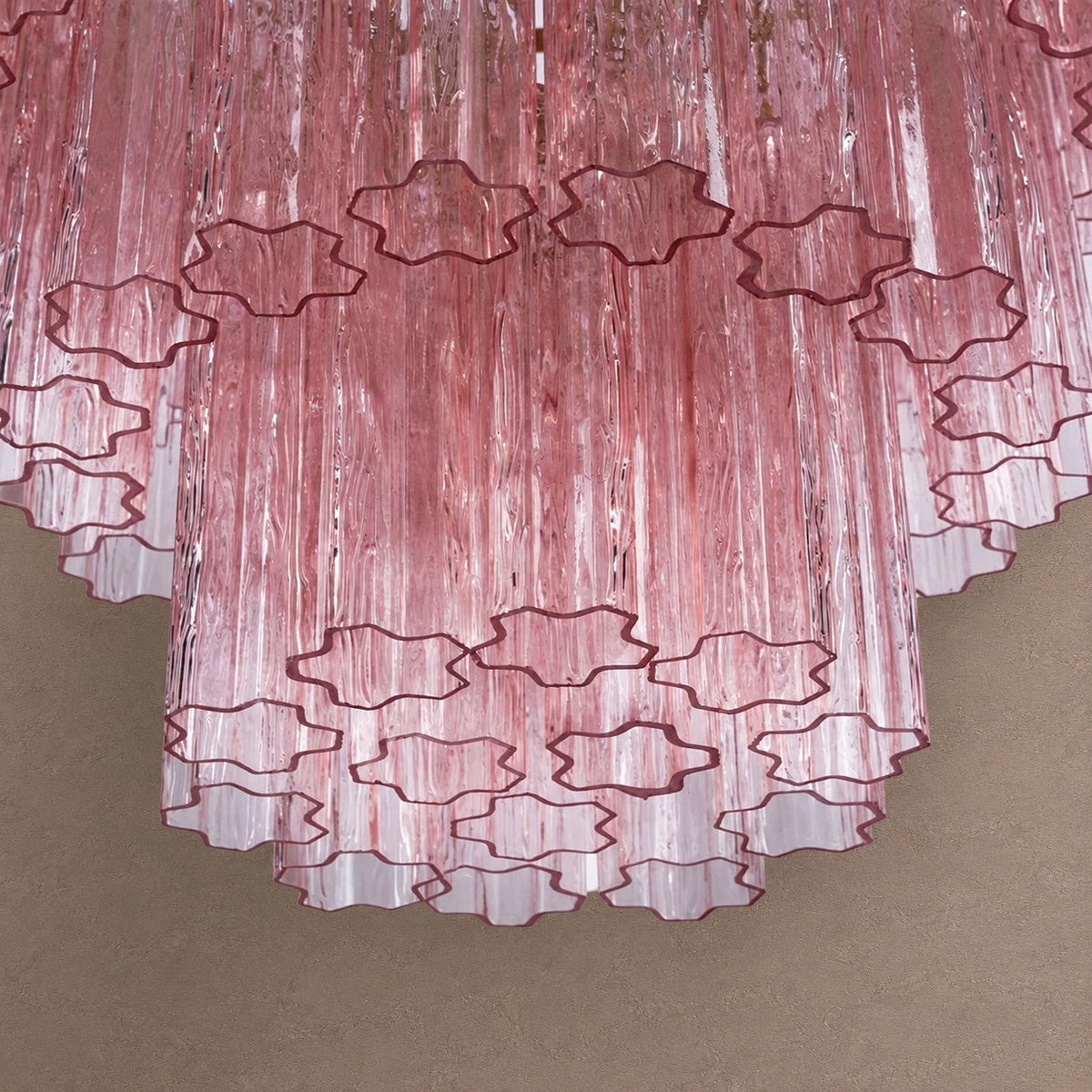 Freccia Treviso Tiered Chandelier - Smoked QuartzBlushlighting