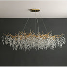 Affordable New French Style Branch Beautiful Crystal 2022 Popular Chandelier Crystal Leaves Ceiling Light Fixture