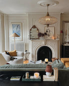 French Empire Vintage Bead Ellipsoid Crystal Chandelier for Living Room/Bedroom-Chandeliers-