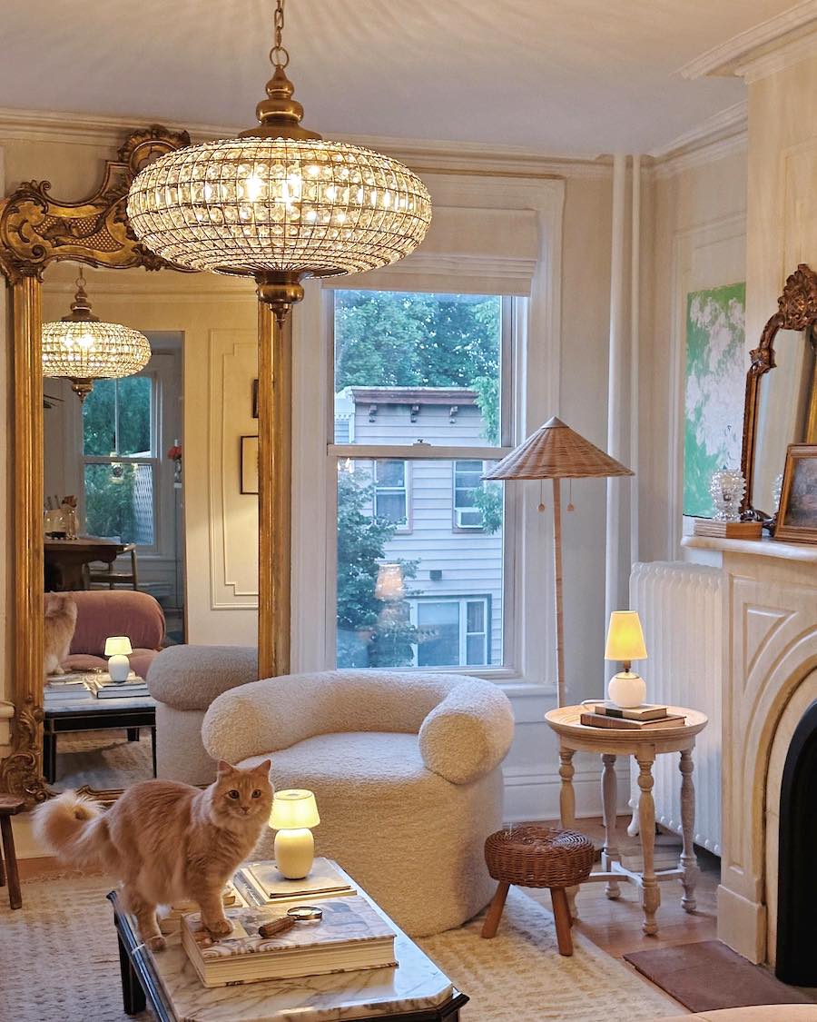 French Empire Vintage Bead Ellipsoid Crystal Chandelier for Living Room/Bedroom-Chandeliers-