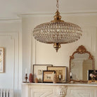 French Empire Vintage Bead Ellipsoid Crystal Chandelier for Living Room/Bedroom-Chandeliers-