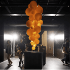 Fruit Grape Hanging Swag Chandelier - Orange23.6" D * 39.4" HCold WhiteBlushlighting