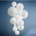 Fruit Grape Hanging Swag Chandelier - White23.6" D * 39.4" HCold WhiteBlushlighting