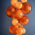 Fruit Grape Hanging Swag Chandelier-Orange-23.6" D * 39.4" H-Cold White