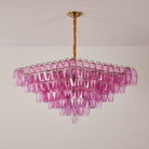 Fuchsia Prism Empire Chandelier - ∅ 39.4″ x H 39.4″Gold & PinkBlushlighting