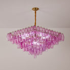 Fuchsia Prism Empire Chandelier - ∅ 39.4″ x H 39.4″Gold & PinkBlushlighting