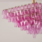 Fuchsia Prism Empire Chandelier - ∅ 39.4″ x H 39.4″Gold & PinkBlushlighting