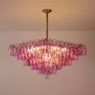 Fuchsia Prism Empire Chandelier - ∅ 39.4″ x H 39.4″Gold & PinkBlushlighting