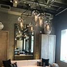 Fulcram Glass Modern Chandelier 5-Light 61'' 73'' 85''-