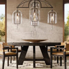 Fulcram Glass Modern Chandelier 5-Light 61'' 73'' 85''-