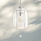 Fulcram Glass Pendant Light 13'' 15''-13''-Polished Nickel-