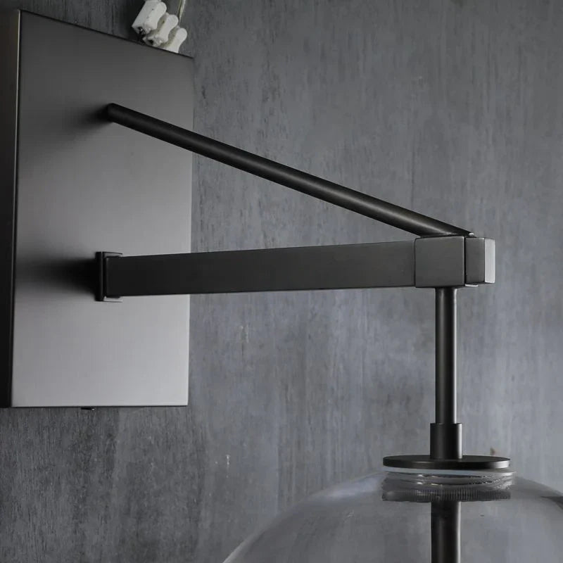 Fulcram Modern Grand Glass Wall Sconce 23"/29"H for Living Room, Bedroom-