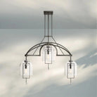 Fulcram Modern Luxury Chandelier 3-Lights-61''-Bronze-
